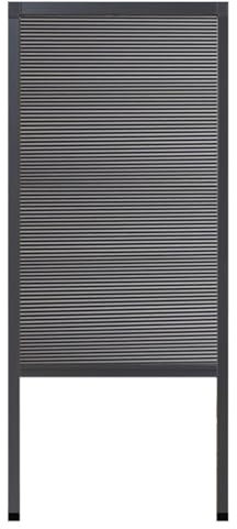 Kit per porta scorrevole pieghevole, porte a fisarmonica a nido d'ape con telaio per scarpiere, armadi e armadi a parete, facile installazione (grigio, 110 x 120 cm)