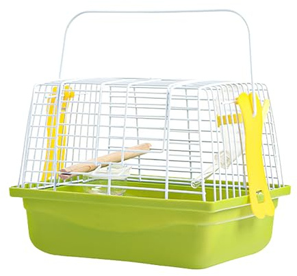 Generisch Cage de transport pour oiseaux - Caisse de - Caisse de transport | métallique - Niche portable pour perroquets - Fournitures de pour voyages en toute sécurité ou visites
