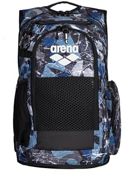 ARENA All Set Sports Swim Backpack Athletes Gym Rucksack Multisport Daypack Large Size Training Gear Equipment Bag for Teens Men Women, 45 Liters, Scratched
