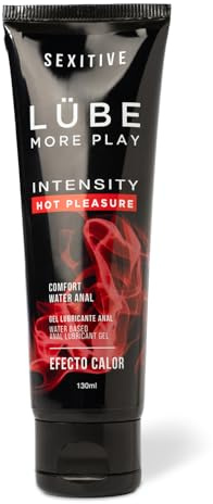 SEXITIVE Lube Intensity Hot Pleasure - Lubricante Anal con Efecto Calor y a Base de Agua - Lubricante Sexual Efecto Calor para Parejas - Estimulación - 130ml