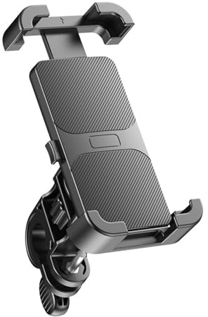 BABIBAOBEI Support de téléphone en silicone pour guidon de 0,6 à 1,57 pouces et smartphones jusqu'à 20 mm d'épaisseur - Support de téléphone en silicone pour moto tout-terrain