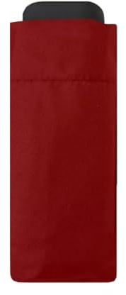 SMATI Mini compact folding umbrella - Pocket size 18cm, windproof, 200g ultra light, manual, Travel Umbrella, Women's Umbrella, Colour RUBY