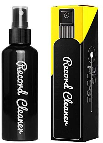 Big Fudge Record Cleaning Solution for Vinyl Records - 100ml (3.4oz) - LP Cleaner Fluid Refill Bottle for 4-in-1 Cleaning Kit - w/Fine Spray Nozzle