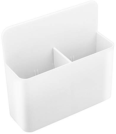 MoKo Magnetisch Markerhalterung, Magnet Ablage Whiteboard Stifthalter Schulbedarf für Schulleben Kühlschrank Whiteboard Schließfach und andere magnetische Oberflächen, Weiß