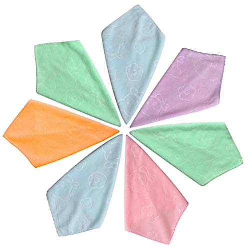25 pezzi Panno in microfibra per la pulizia delle mani Viso Corpo Salviette per neonati Flanelle per il viso Asciugamani Ideale per pelli morbide per bambini