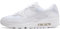 NIKE Herren AIR MAX 90 Sneaker, White/White-White-Wolf Grey, 42 EU