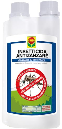 COMPO Cypesect Caps, Insetticida a Effetto Prolungato, Fino a 4 Settimane Contro Tutti i Tipi di Zanzare, Mosche, Blatte, Cimici, 1 l