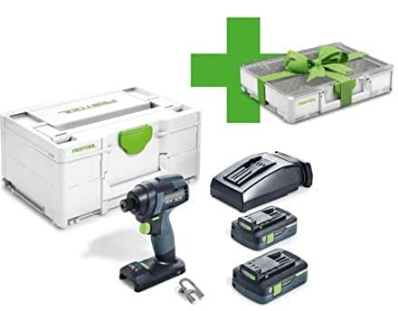 Festool 577432 Cordless Impact Driver TID 18 HPC 4,0 I-Plus Organizer Edition, Multicolour