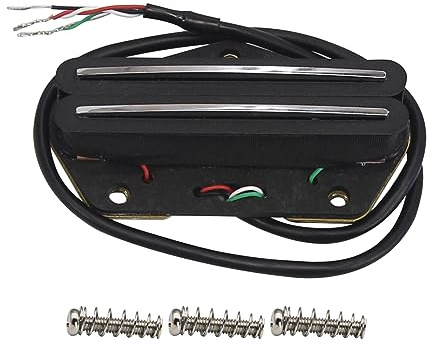 FLEOR Alnico 5 TL Ramasser Humbucker à rail chaud Micro chevalet 12-13K Convient à la pièce de guitare TL