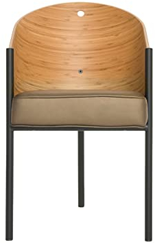 driade Costes POLTRONE, Polypropylen, Beige/Schwarz, Medium