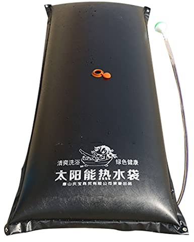 Fadiadem Garden Solar Shower Bag, Solar Heating Camping Shower Bag with Removable Hose and Shower Head, Multifunctional Water Storage Tank Water Barrel Container, for Surfing/Swimming/Climbing/hiking