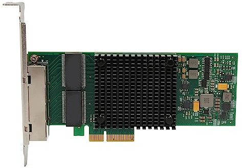 ASHATA PCIe Network Card 10/100/1000Mbps, Gigabit PCI Express Network Adapter, Copper RJ45 PCI Express X4 5.0GT/s Gigabit Server Adapter for Win Server