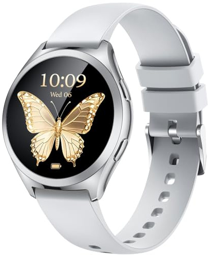 Smartwatch Donna con Effettua Orologio Chiamate: 1.27 Smart watch con Bluetooth 5.2 Contapassi Sonno 100+ Modalità Sportivo Fitness Tracker IP68 Impermeabile Contapassi Polso Compatibile Android iOS