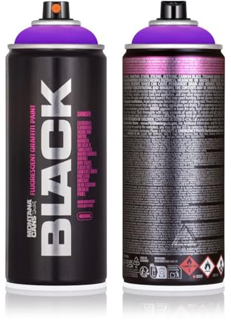 Montana Black IN4500 - Pintura en aerosol (400 ml, colores mate opacos, fiable, alta presión, IN4500, Infra Violet)