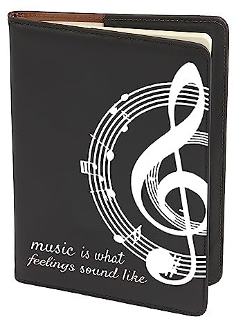 XYANFA Music Journal Cover Music is What Feelings Sound Like Notebook Cover Musician Gifts Lover Journal (Music what feelings Notebook UK)