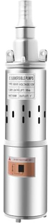 Pompa solare sommersa 12 V 180 W – 1200 l/h per laghetto, giardino e irrigazione, acciaio inox, cavo da 17 m