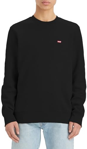 Levi's New Crew Felpa Uomo, Mineral Black, M