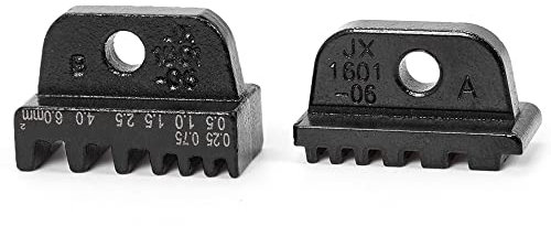 Mandíbula de crimpadora de alambre, alicates de crimpado de alambre, mandíbula JX-1601-06 AWG24-10 0.25-6 mm², crimpadoras de virola de arranque, molde de mandíbulas de terminal de cable para