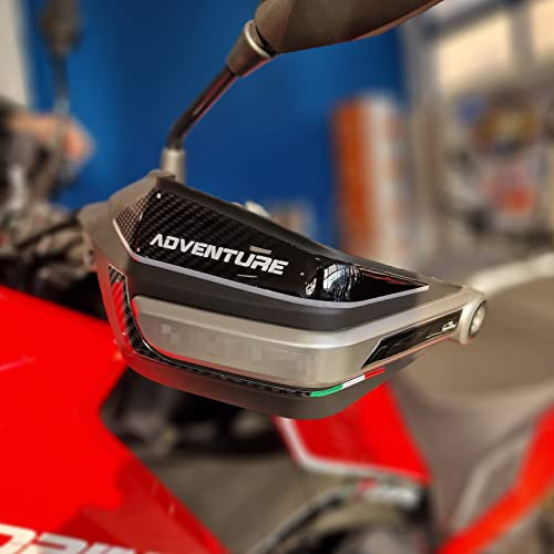 Resin Bike Adesivi Moto Compatibile con Moto Morini X-CAPE 650 2022-2025. Protezione Moto Paramani da Urti e Graffi. Coppia di Adesivi 3D Resinato X-CAPE 649