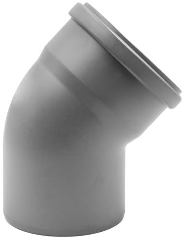 HT-Bogen DN 110 30° grau | 30-Grad PP-Rohrbogen | Steckfitting DN 110, hohe Dichtheit