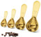 Kaffeelöffel,Guador 4er Set Kaffeelöffel Portionierer Kaffeelöffel-Set Kaffeelot Gold Kaffeedosierlöffel Edelstahl Kaffee Osierlöffel Kurzer Griff Kaffeemesslöffel 2 x 15ml Und 2 x 30ml Kaffeelöffel