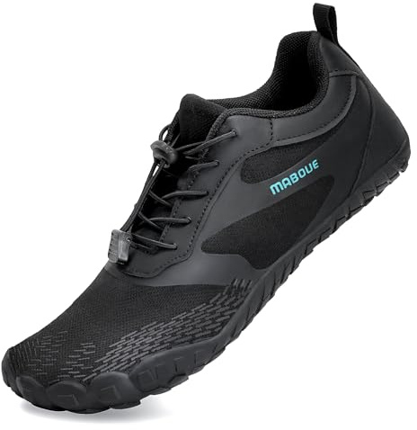 Barefoot Shoes Womens Mens Trail Running Shoes for Outdoor Sport Minimalist(Black 42)