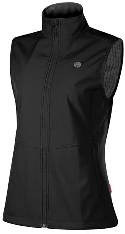 KUTOOK Dam vattentät softshellväst lätt fleece 4 fickor hög hals sport golf vandring camping HC205