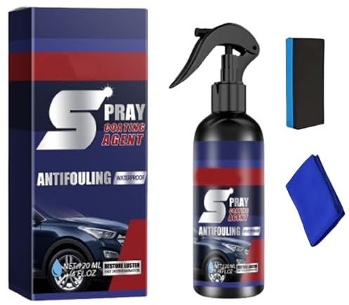 Multi-functional Coating Renewal Agent Spray, Spray de Revêtement Céramique 3 en 1 pour Voiture, Spray de Revêtement à Action Rapide, Lavage Sans Eau, Nanotechnologie (1)
