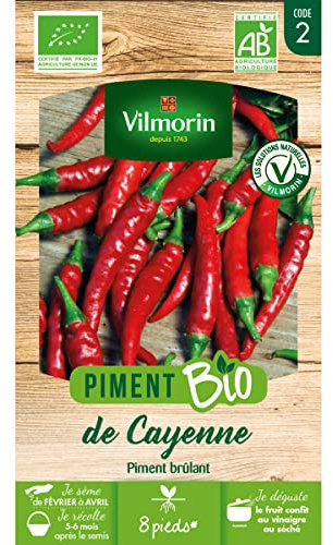 Vilmorin - Sachet graines Piment de Cayenne BIO