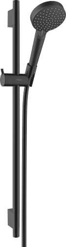 hansgrohe Vernis Blend Shower Set with Shower Hose and Shower Rail 0.65 m Hand Shower with 2 Jet Types Matte Black