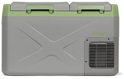 Steamy-E Single Zone 35, Nevera de compresor portátil eléctrica, 24 Litros, Gris, 12V / 230V, para Congelar y Enfriar de -20°C a +20°C, Ideal para Camping