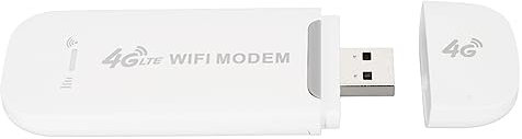 Cuifati Enrutador WiFi LTE 4G USB Modem para Internet Inalámbrico, Dispositivo de Punto de Acceso WiFi 4G de Alta Velocidad (B1/B3/B5/B7/B8/B20) con Ranura para Tarjeta SIM, para Oficina