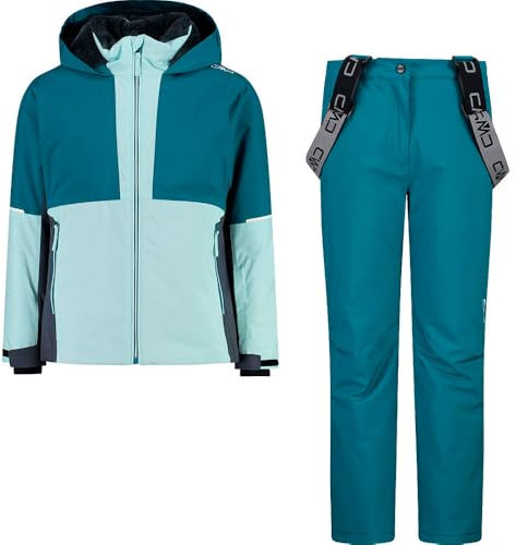 CMP, KID G SET JACKET AND PANT, 33W0195, Basic Turquoise, 164, Girl