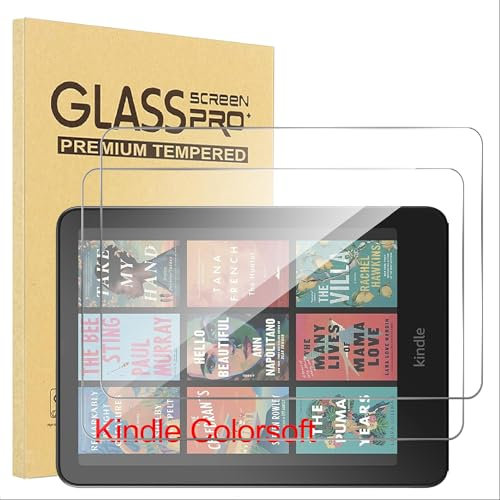 GIOPUEY [2 Stück Panzer Schutz Glas Kompatibel mit Kindle Colorsoft Signature Edition, Glas mit hoher Durchlässigkeit, Kratzfest, Kompatible Hülle, ölbeständig