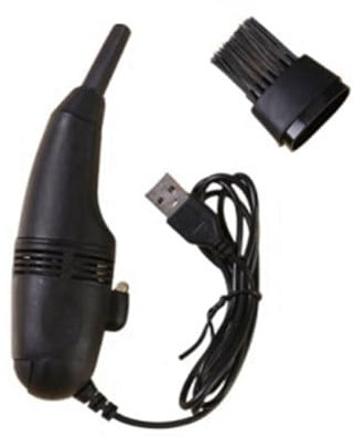 Surluoen Aspirateur D'Ordinateur, Aspirateur de Clavier, Mini Aspirateur USB, Aspirateur de Machine à Coudre, Noir