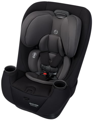 Maxi-Cosi Pria All-in-One Convertible Car Seat, Infant to Toddler Car Seat, Easy-Install Harness, Machine-Washable Cover, 5-100 lbs, Sea Shadow