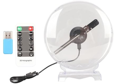 3D Hologram Fläkt WiFi Projektor Eye 3D Display 1080x160 80st LED Beads 3D Hologram Projektor Reklam Display
