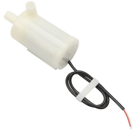 Bomba de agua sumergible CC 3V 5V 6V |Bomba de fuente de bajo ruido para estanques pequeños/acuarios/hidroponías |Caudal 120L/H, Elevación 110cm, Salida 5mm