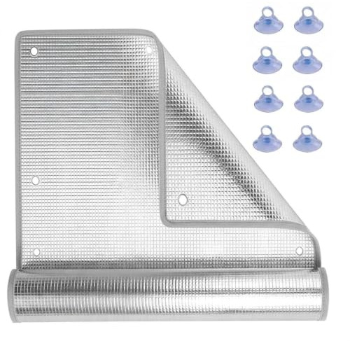 Solblockerande Reflekterande Fönsterfilmer 8 Mm Aluminiumfolie Med Sugkopp