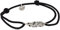 Thomas Sabo Unisex Armband Little Secret Feder schwarz 925 Sterling Silber LS063-889-11-L22v