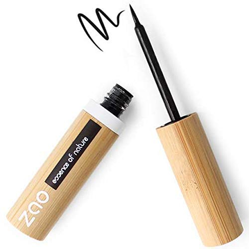 ZAO - Delineador de ojos de bambú con punta de pincel - No. 070 / Negro intenso - 4,5 g