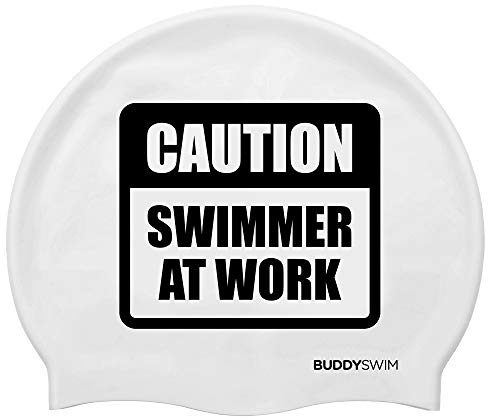 Buddyswim 250857 Silikonmütze, ohne Genre, Weiß, Einheitsgröße