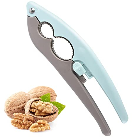 AYNKH Multifunctional Nutcracker, Sturdy Stainless Steel Opener Tool with Non-Slip Handle for Walnuts Pecan Nut Hazelnuts Almonds Brazil Nuts