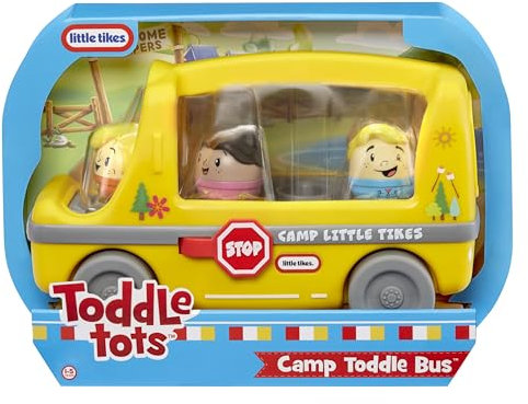 little tikes Toddle Tots Camp Toddle Bus - Toddle Spielset, Enthält Bus + 3 Figuren für Rollenspiele, Spielzeug und Geschenk für Kleinkinder und Jungen und Mädchen im Alter von 1-5 Jahren