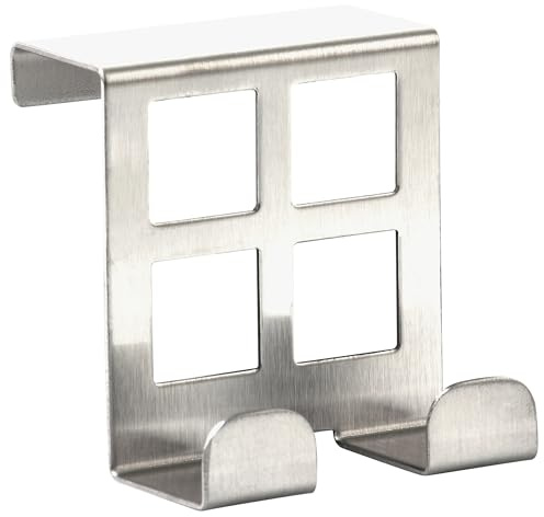RICOO Perchero Puerta MH030S - Gancho Puerta de Acero Inoxidable para Colgar sin Taladrar - Perchero Puerta Baño y Dormitorio, Colgador puerta - 1 pieza