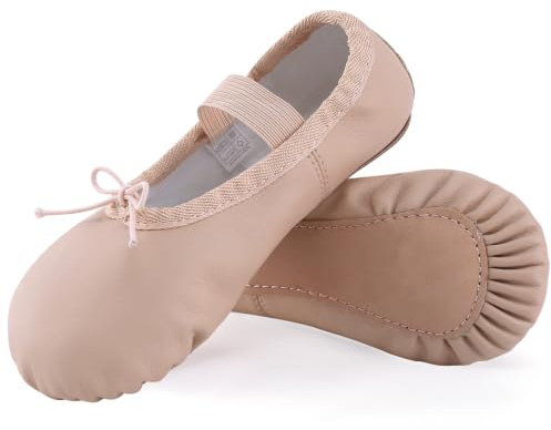 ZDQ Scarpette Danza Classica in Pelle Bambina Scarpe da Ballo Donna Ragazze Pilates Yoga Ginnastica Ballerina per Bambini e Adulti