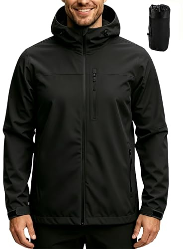 ACCNUO Veste Imperméable Homme Imperméable et légère Veste de pluie pour homme veste de pluie pour le cyclisme camping alpinisme, la randonnée et l'escalade