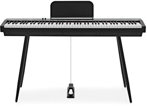 Keynote Compact Digital Stage Piano mit Bluetooth, schwarz