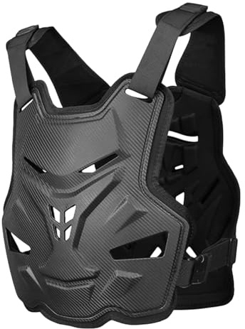 CAZSTYK Chaleco de protección unisex para ciclistas, absorción de golpes, adecuado para senderos difíciles y eventos de circuito profesional, defensor de pecho