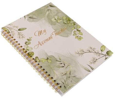 BESPORTBLE Libro de Registro Bancario para Negocios y Uso Personal, Cuaderno en Papel Verde con Diseño Clásico para Seguimiento de Transacciones y Planificación Presupuestaria